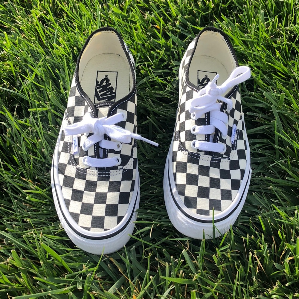 Vans checkered shoes size 7 womens